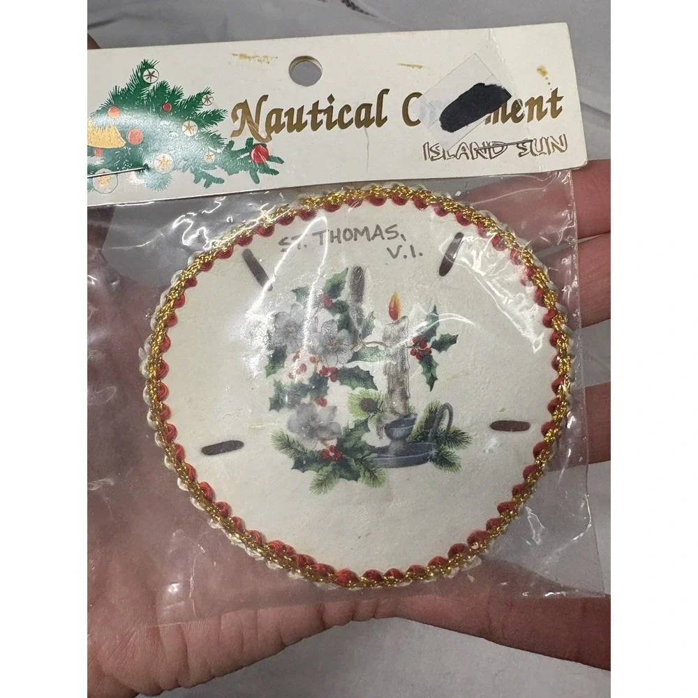 Vintage Island Sun Sand Dollar Souvenir Sealed Package‎ Beach Decor St. Thomas
